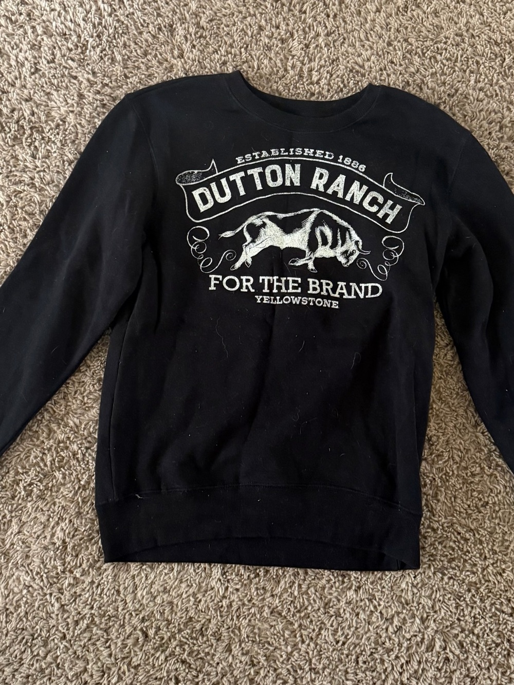Medium Yellowstone Dutton Ranch Crewneck